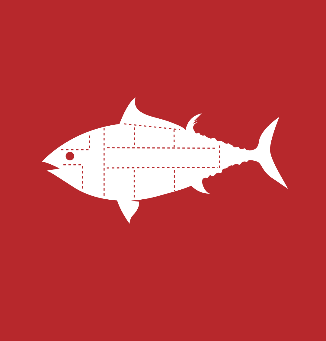 マグロの部位説明図